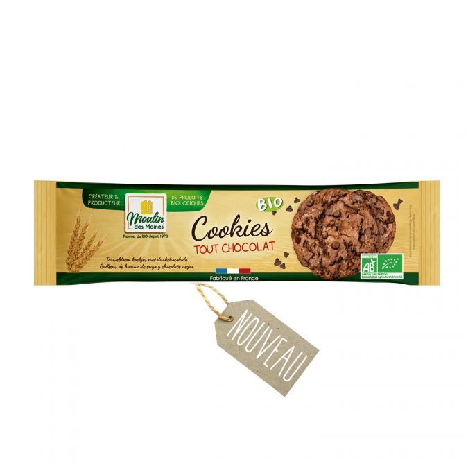 Cookies tout chocolat bio - 200g
