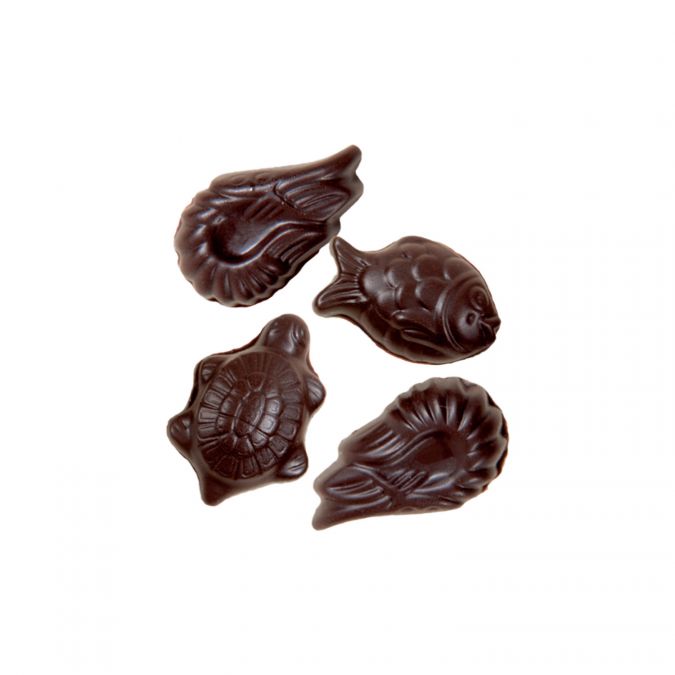 Fritures de chocolat noir bio - 100g n°506