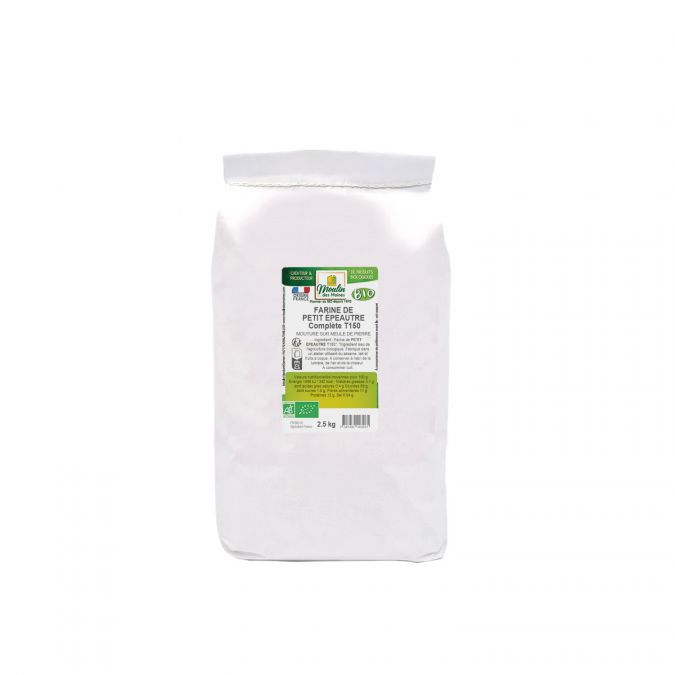 Farine de petit épeautre complète T150 meule de pierre bio - 2,5kg