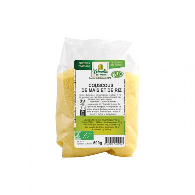 Couscous de maïs et riz bio - 500g