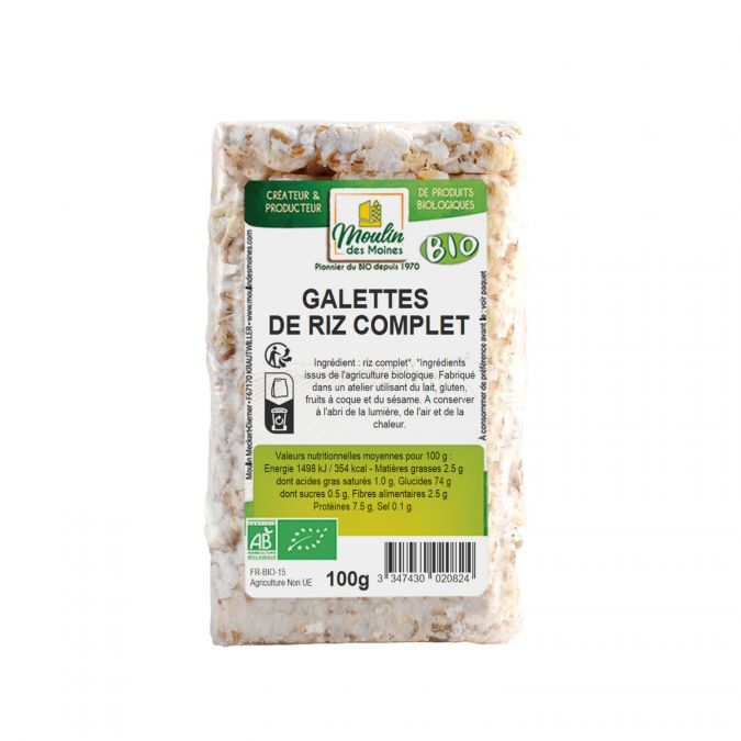 Galettes de riz complet bio - 100g