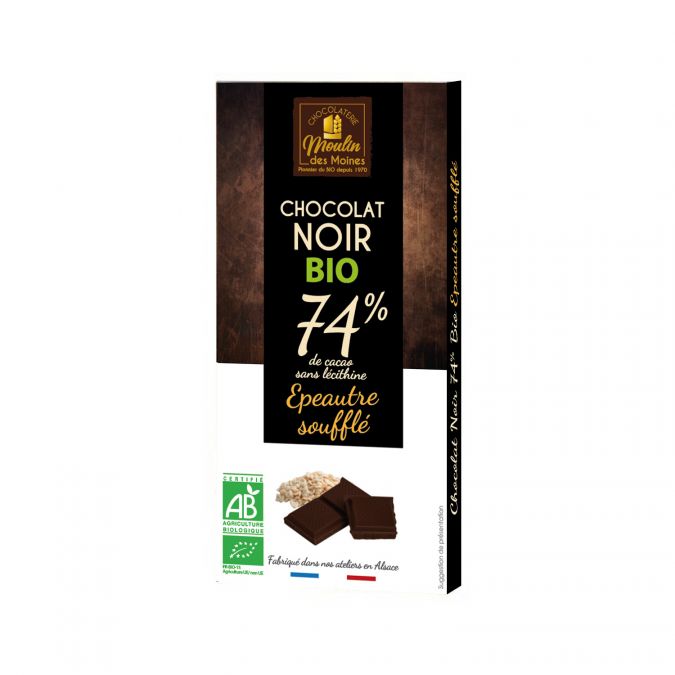 Tablette Chocolat noir 74% à l