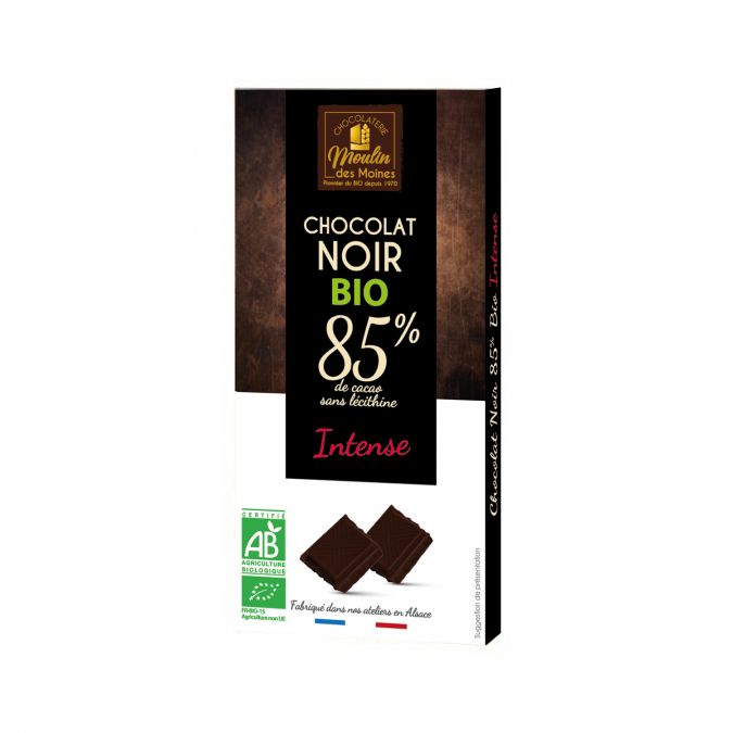 Tablette Chocolat noir 85% intense bio - 100g