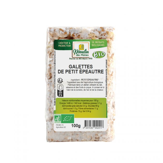 Galettes de petit épeautre bio - 100g