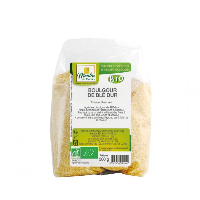 Boulgour de blé dur 500g bio - Boutique - Naturline